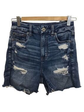 American eagle outfitters AEO distressed jeans high rise shorts shortie ripped